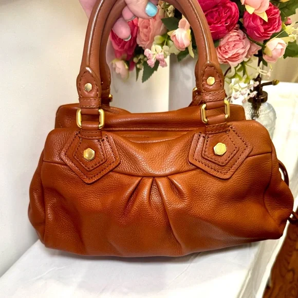 🐻Marc Jacobs Brown Leather Hobo Top Handle Bag🐻 - Picture 6 of 15